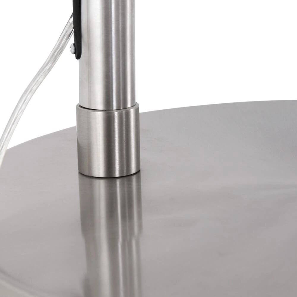 Arc lamp Gramineus grijs met taupe lampenkap Steinhauer 8712746092868