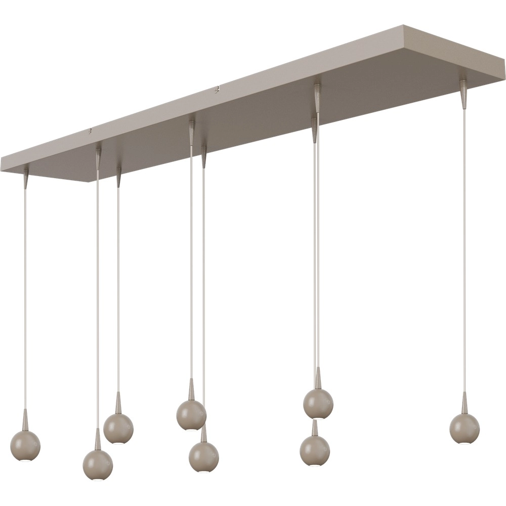8-lichts hanglamp Talana 130cm beige terra Ø 6cm DTW