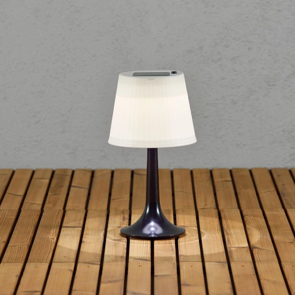 Led buitenlamp Assisi Solar met LED zwart KonstSmide 7318301097524