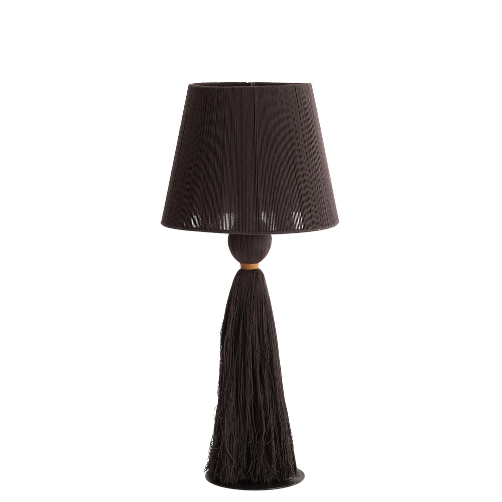 Schemerlamp Espino Ø 31cm - donkerbruin