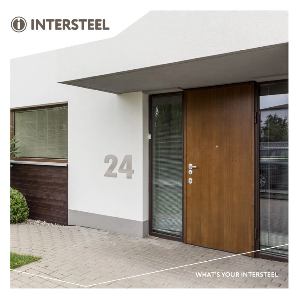 Huisnummer 2 XXL Numbra 50cm RVS Intersteel 8714186503195