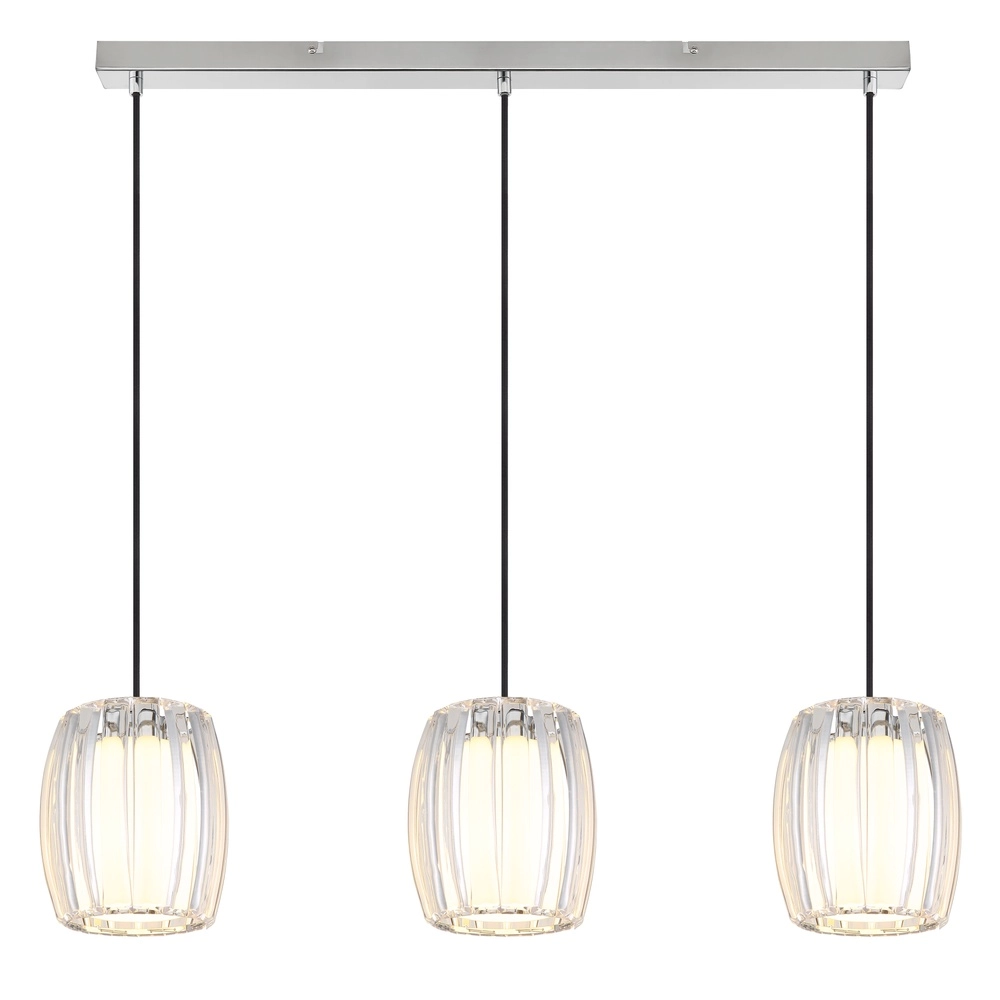 3-lichts hanglamp Maribel chroom recht Globo 9007371592098