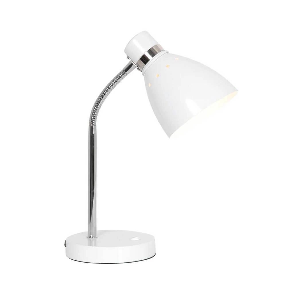Witte bureaulamp Spring