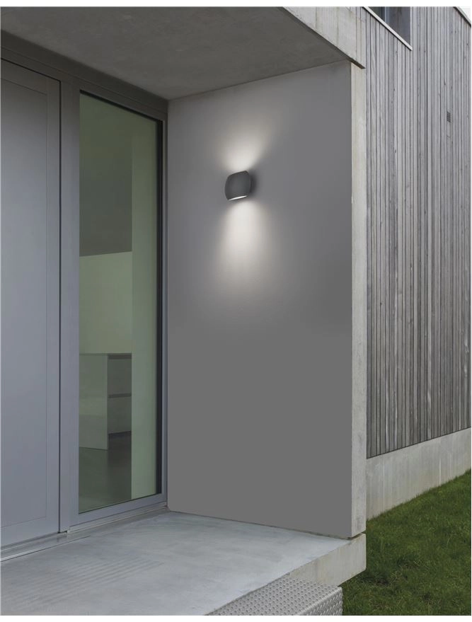 Design wandlamp Como grijs