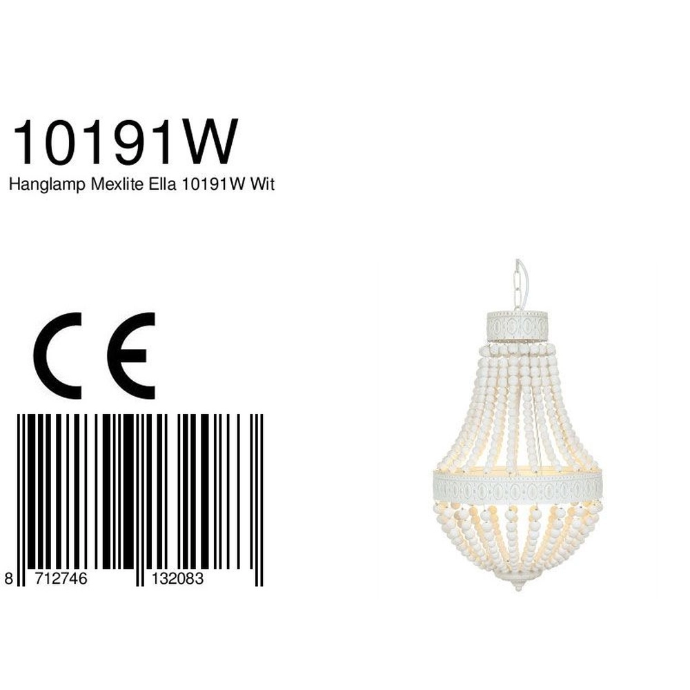 Witte kroondluchter Ella Ø 40cm Steinhauer 8712746132083