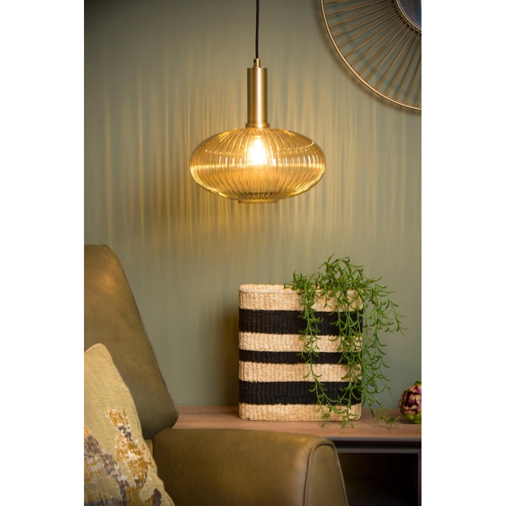 Hanglamp Maloto Ø 30cm amber Lucide 5411212451200