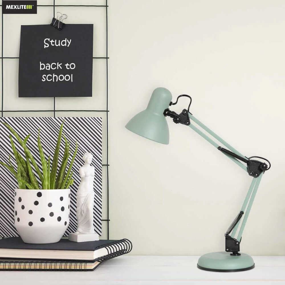 Retro bureaulamp Study pastel groen Steinhauer 8712746167085