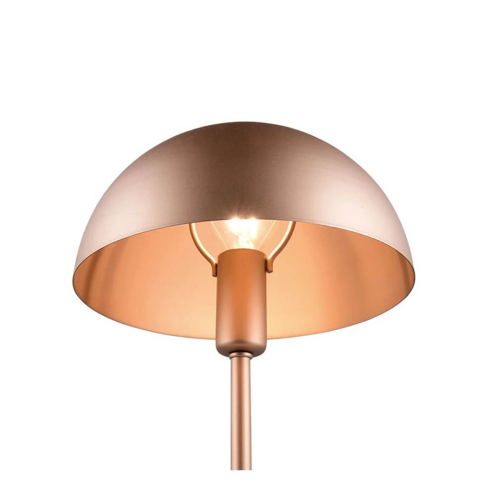 Design tafellampje Nola koffiebruin Ø 20cm Trio 4017807633924