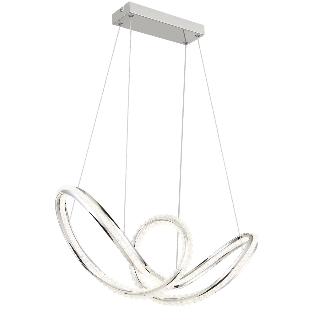 Moderne hanglamp Evangeline chroom
