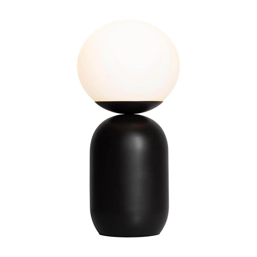 Tafellamp Notti zwart met wit