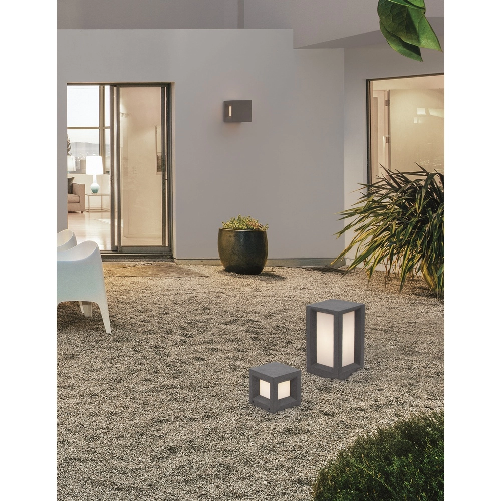 Vierkante tuinlamp Castro zwart Lyora 5212017426901