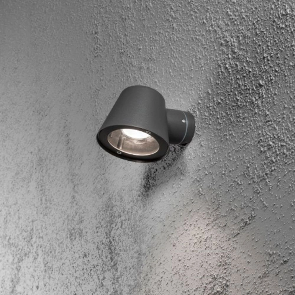 Wandspot Trieste 11cm antraciet KonstSmide 7318307523379