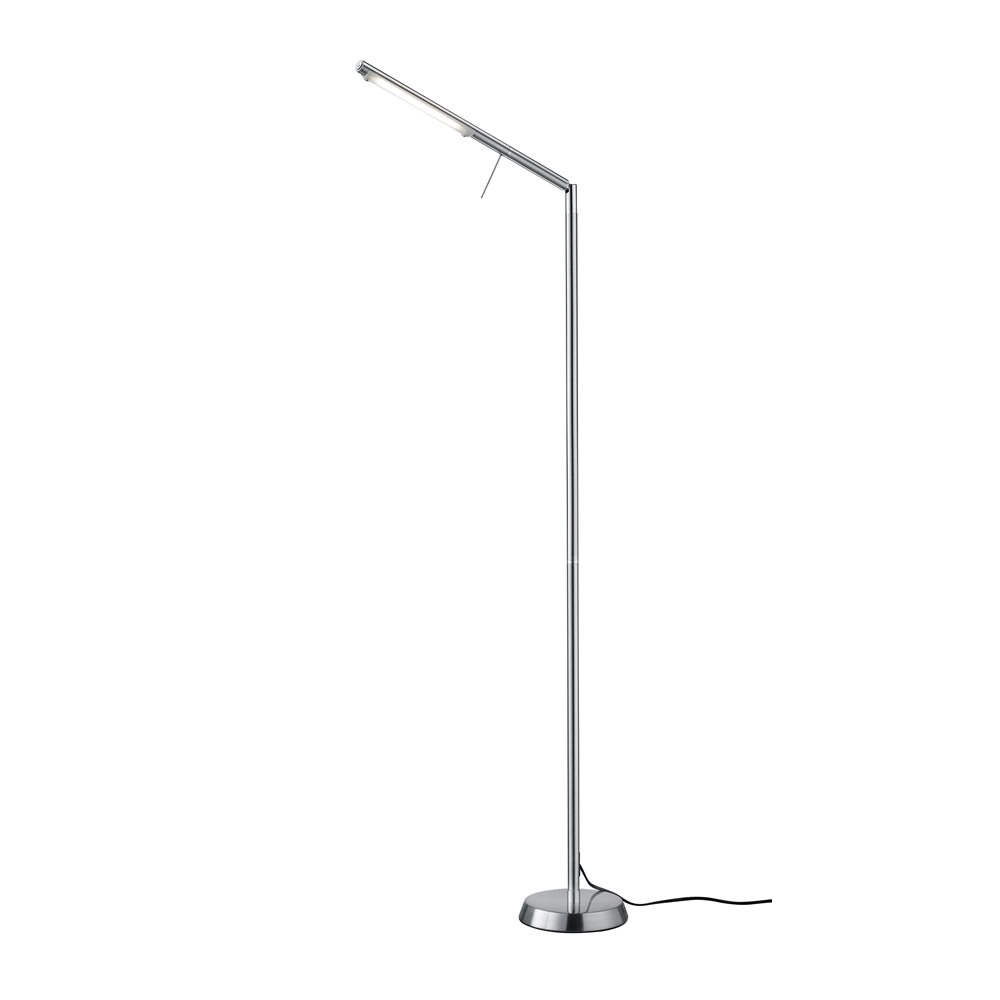 LED vloerlamp Filigran nikkel mat