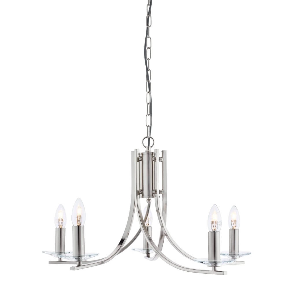 Chrome hanglamp Ascona Ø 62cm