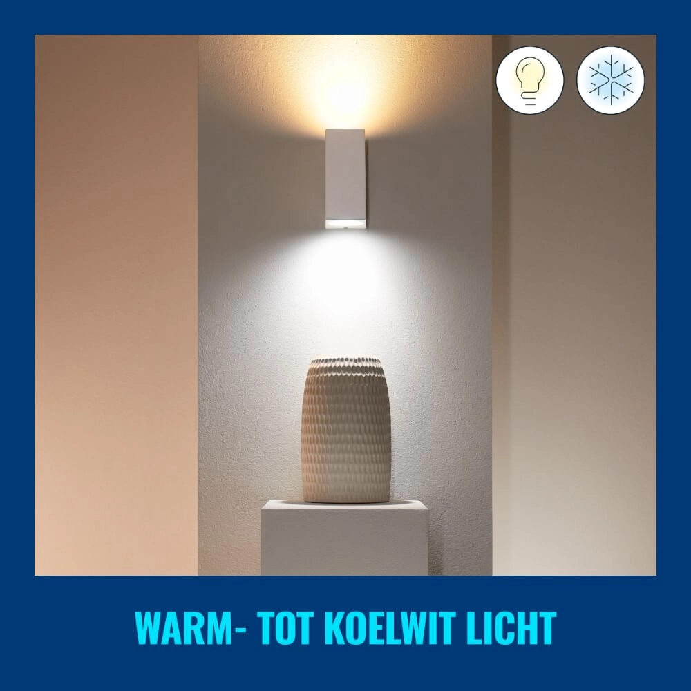 Wandspot Up and Down smart - wit WiZ 8719514554597