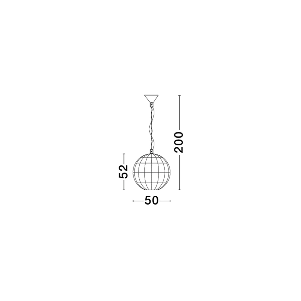 Hanglamp Bola scandinavisch Ø 51cm Lyora 5212017452962
