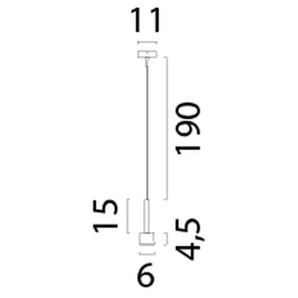 Led pendel Fabro mat goud Masterlight 8718121316918