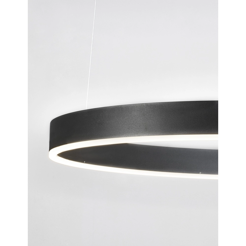 Hanglamp Motif zwart Ø 80cm 3000K Lyora 5212017421975