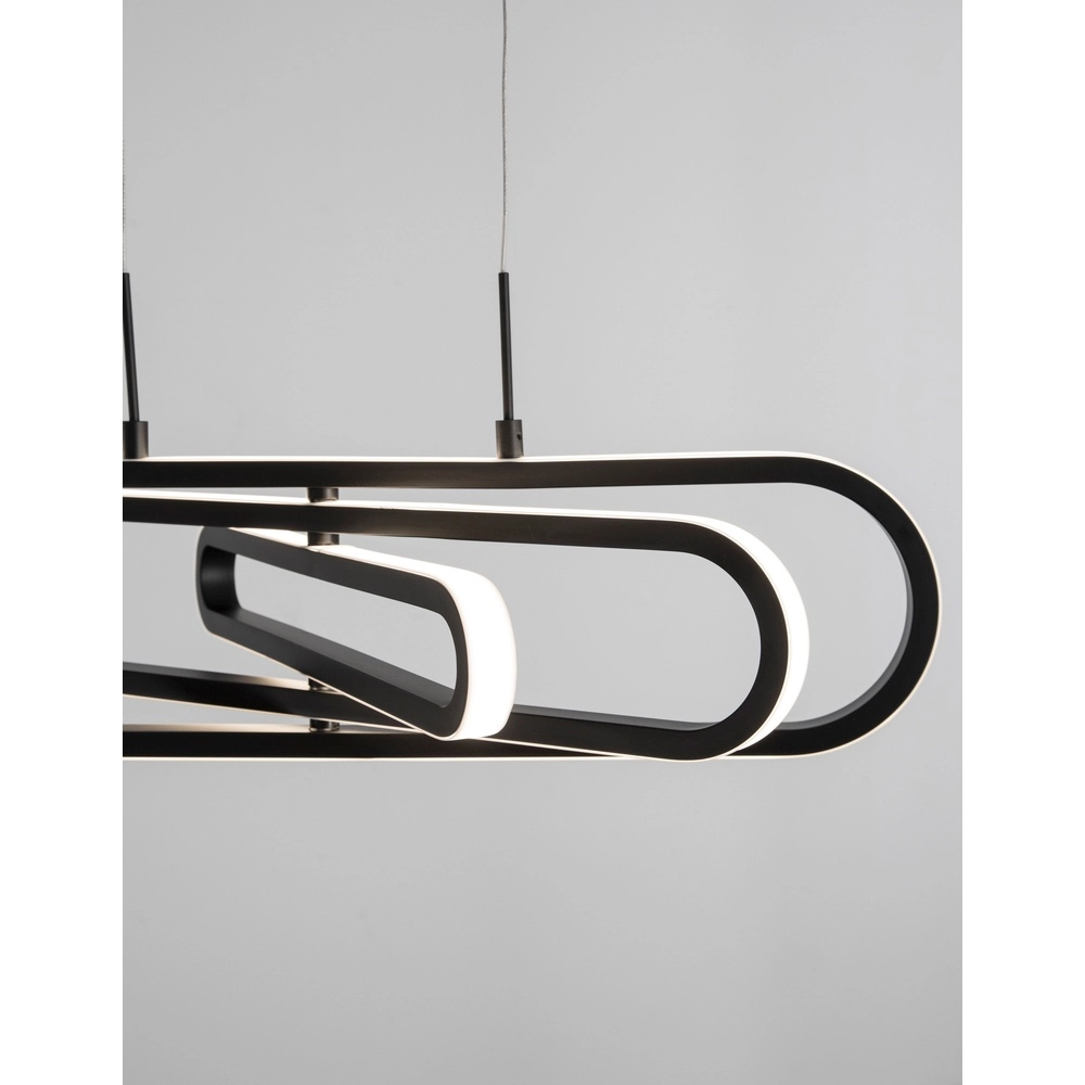 Design hanglamp Arte zwart ovaal Lyora 5212017426000