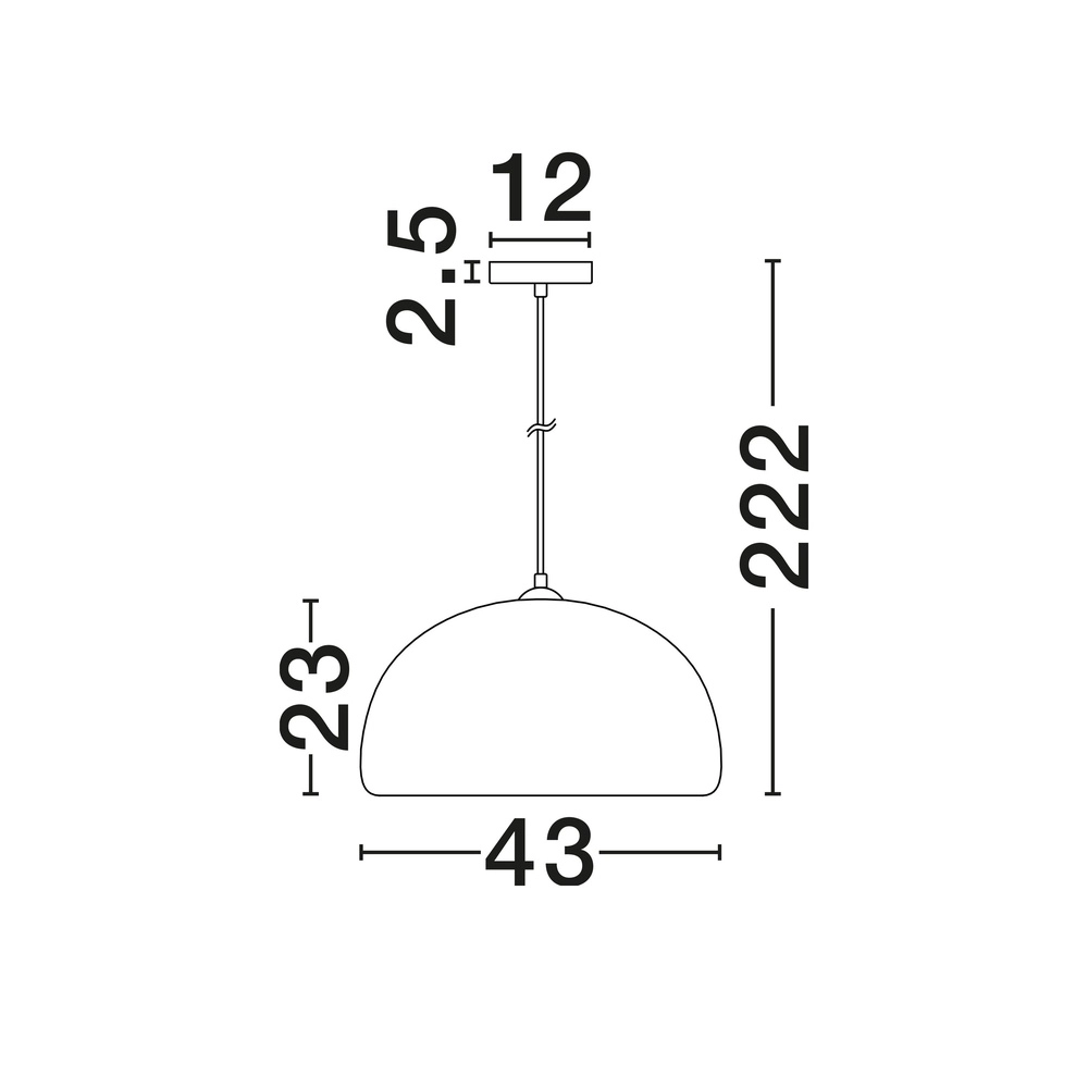 Moderne hanglamp Davo terracotta Ø 43cm Lyora 5212017495648