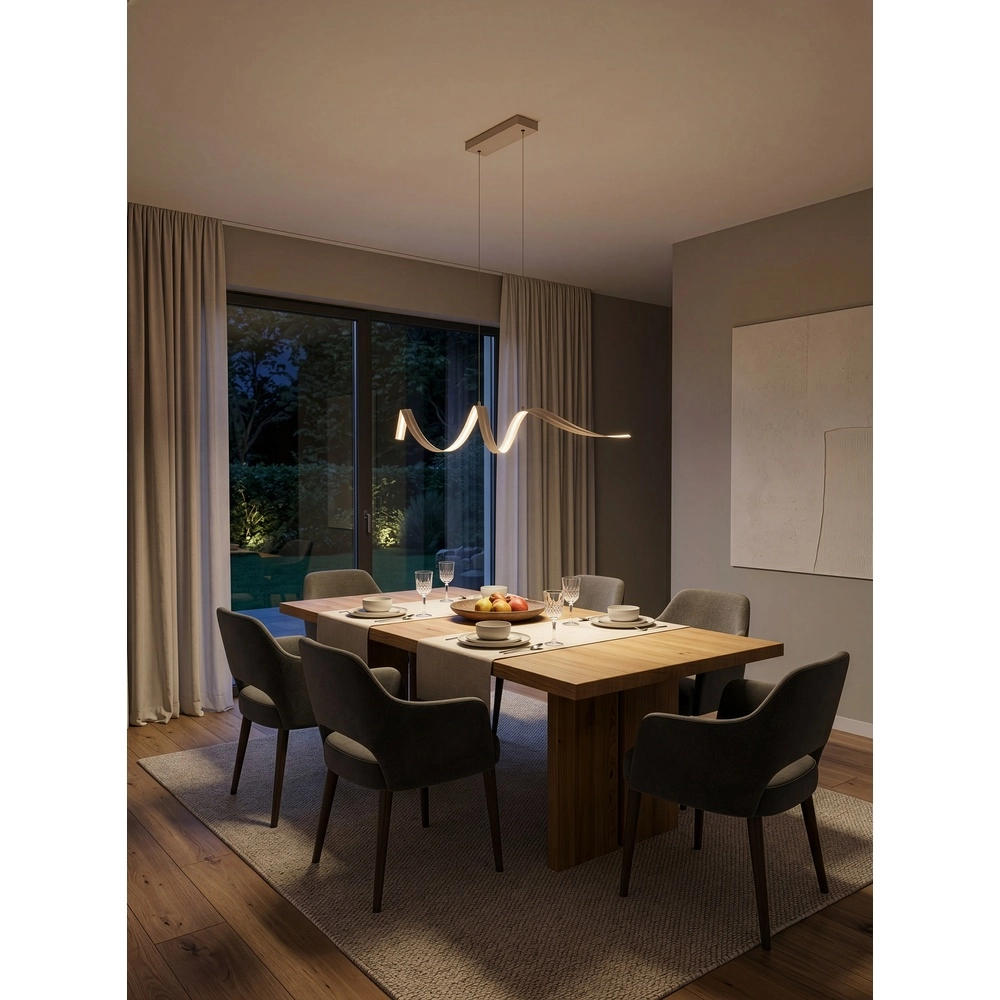 Moderne hanglamp Tivor zand bruin Trio 4017807706314