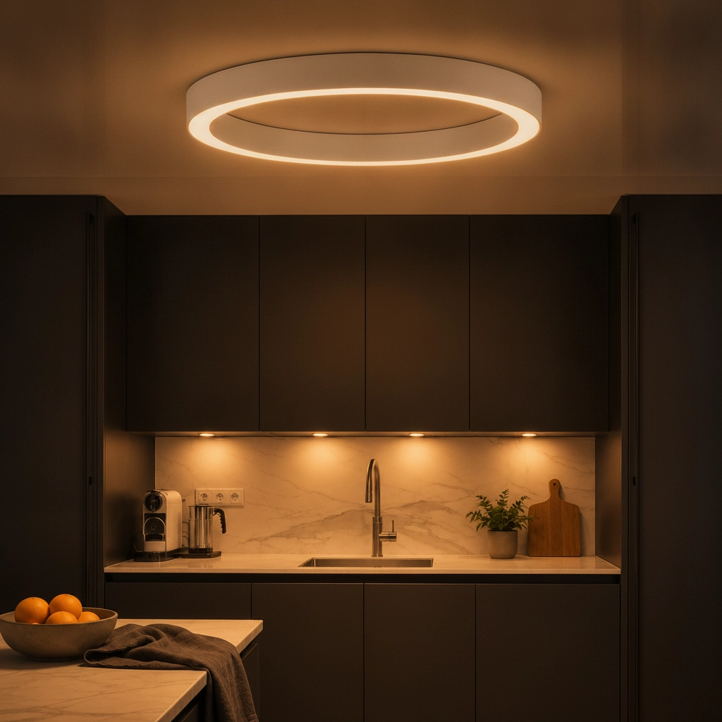 Plafondlamp Morbido wit Ø 80cm