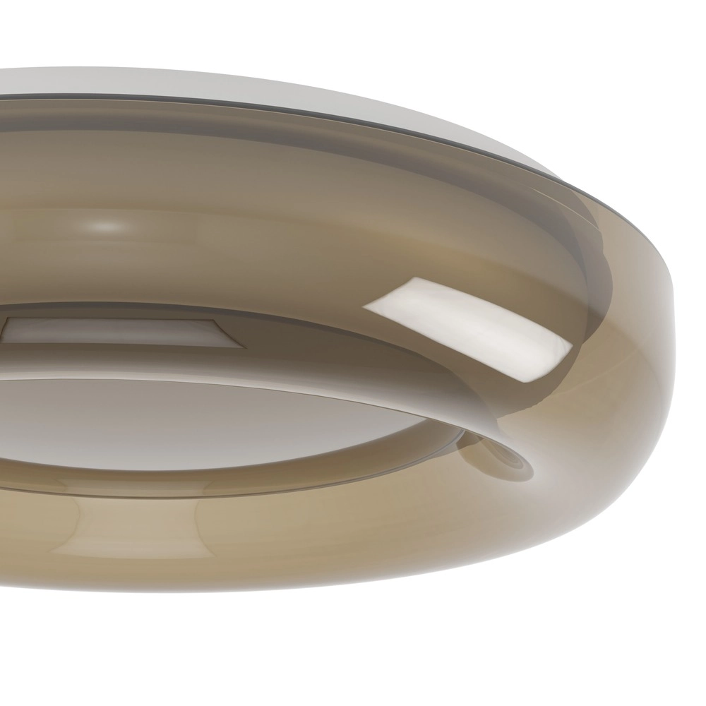Design plafondlamp Conistarino Ø 40cm wit met bruin Eglo 9008606399727