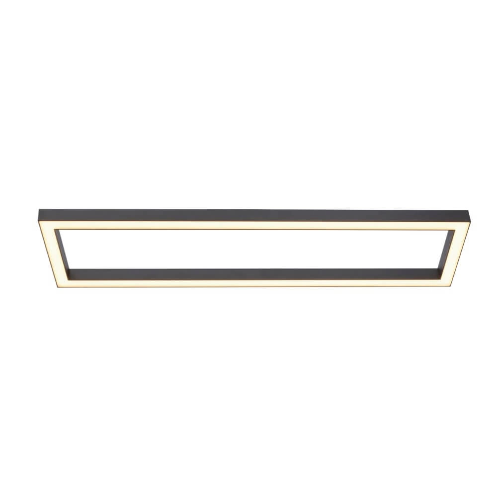 Rechthoekige plafondlamp Pure Lines Square antraciet Paul Neuhaus 4012248357941