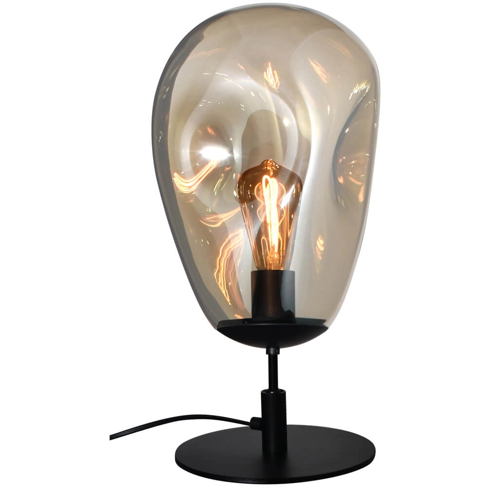 Tafellamp Lava Ø 22,5cm goud glas