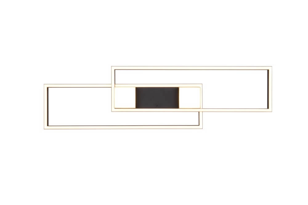 Led plafondlamp 100x28 Albany zwart Trio 4017807610291