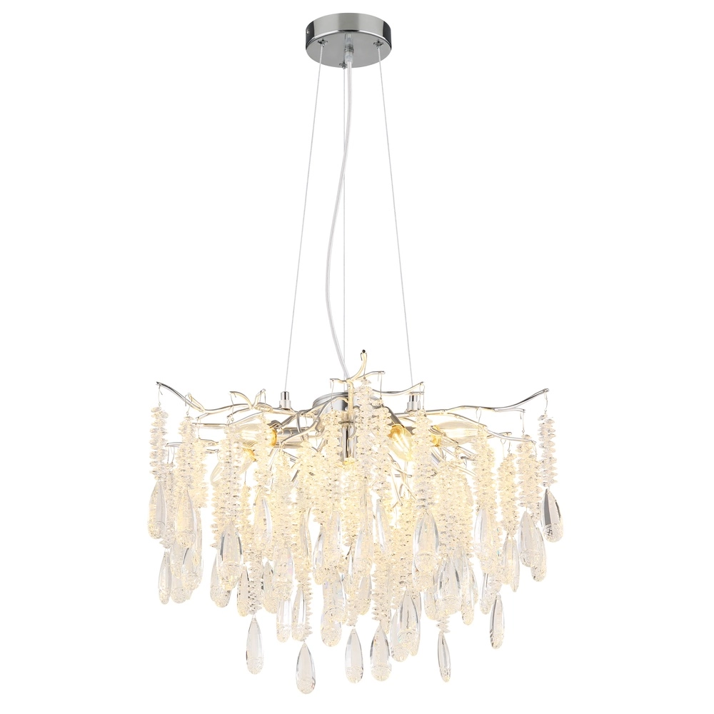 Hanglamp Kinga zilvergrijs Ø 60cm