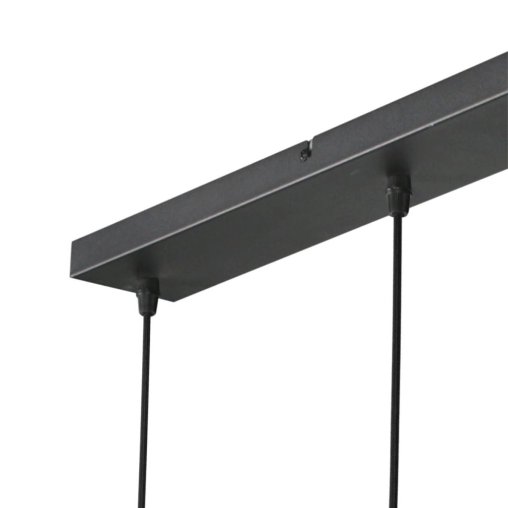 Hanglamp 5-lichts recht Silva met bamboe kappen Steinhauer 8712746183238