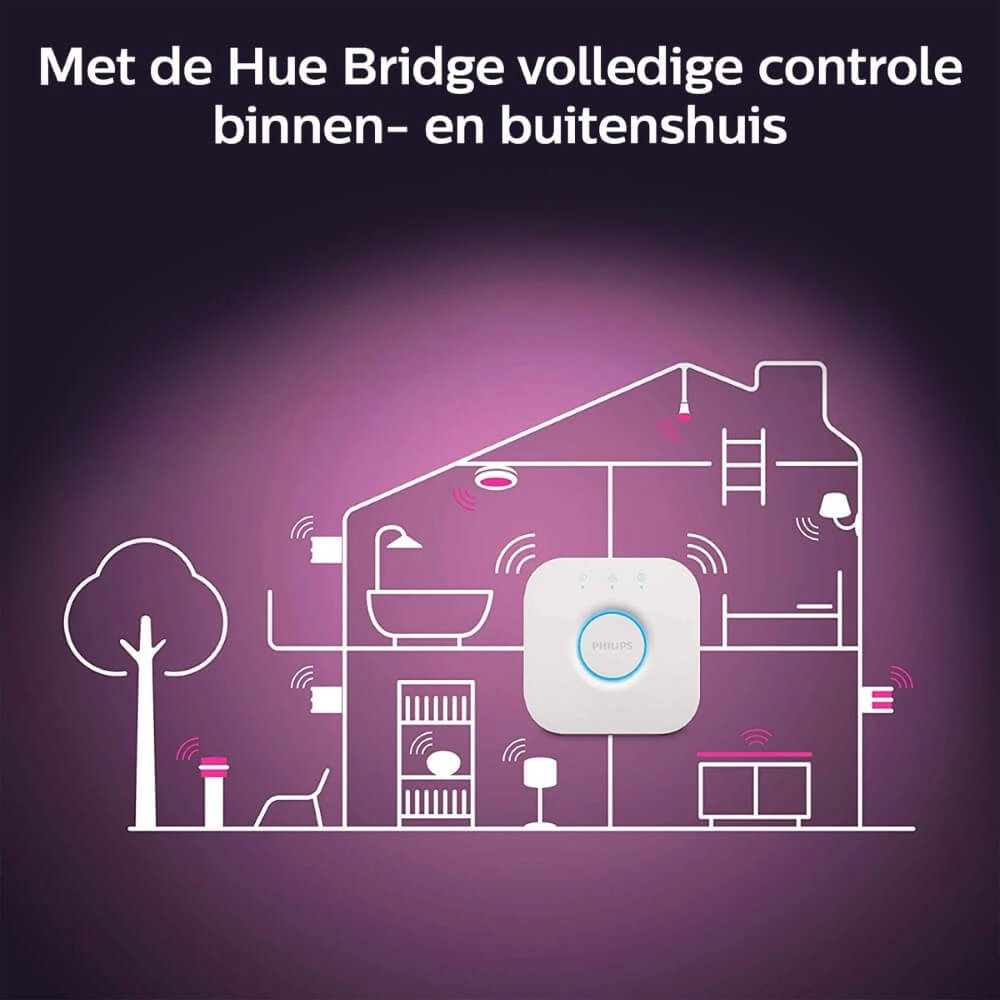 Badkamer plafondlamp Hue Xamento - White and color Philips 8719514452251