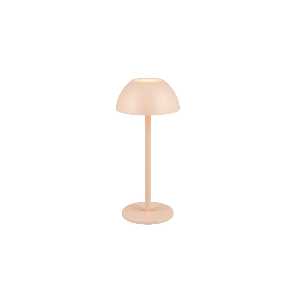 Tafellampje Ricardo zand bruin Ø 13,5cm