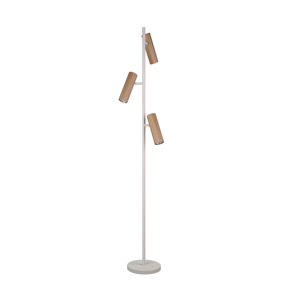 Design vloerlamp Soka mokka bruin Trio 4017807670196