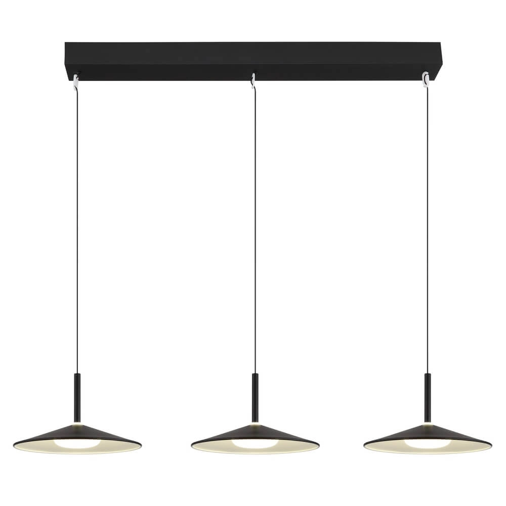 Design hanglamp Lampone 3-lichts zwart Globo 9007371462810
