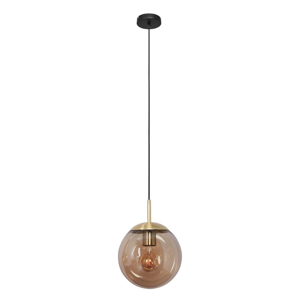 Gouden glazen hanglamp Bolique Ø 30cm Steinhauer 8712746166392