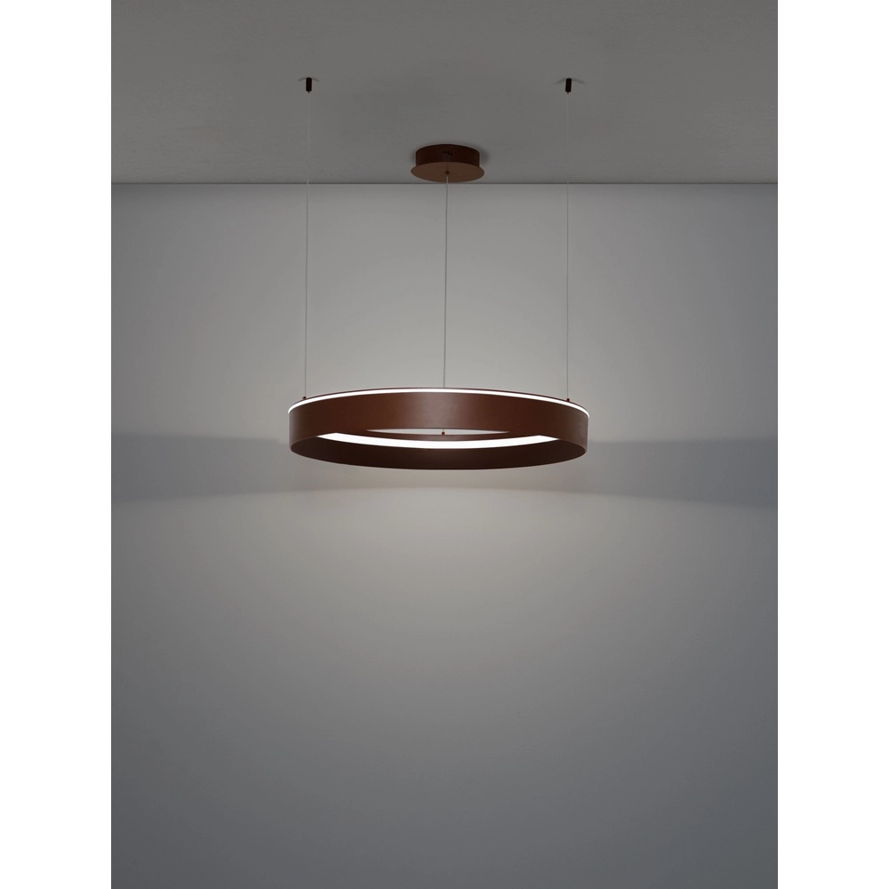 Moderne hanglamp Olivia bruin Ø 78cm Lyora 5212017494252