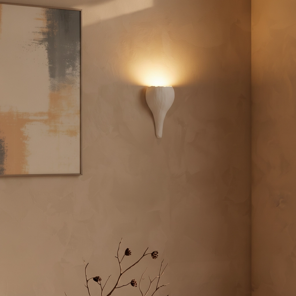 Witte wandlamp Miso design