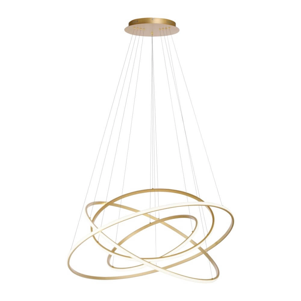 Moderne hanglamp Tessara messing Paul Neuhaus 4012248372661