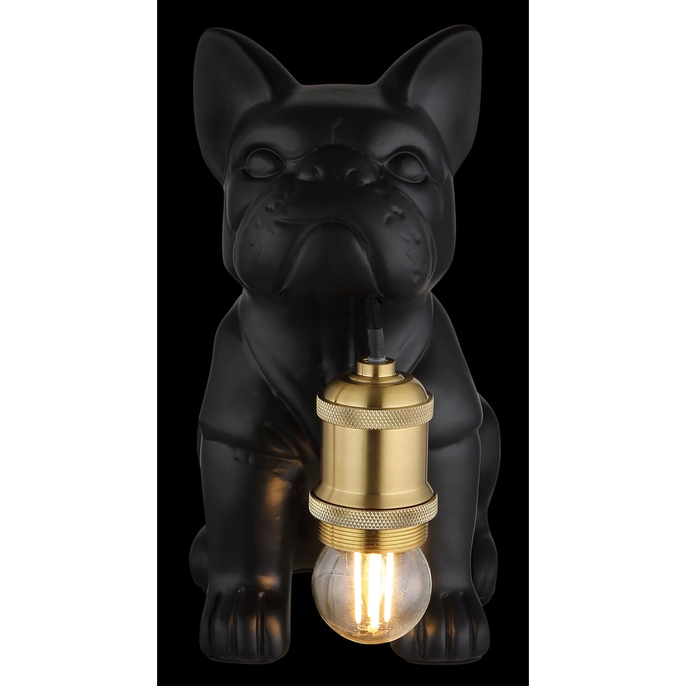 Tafellampje Dogo hond zwart Globo 9007371569328