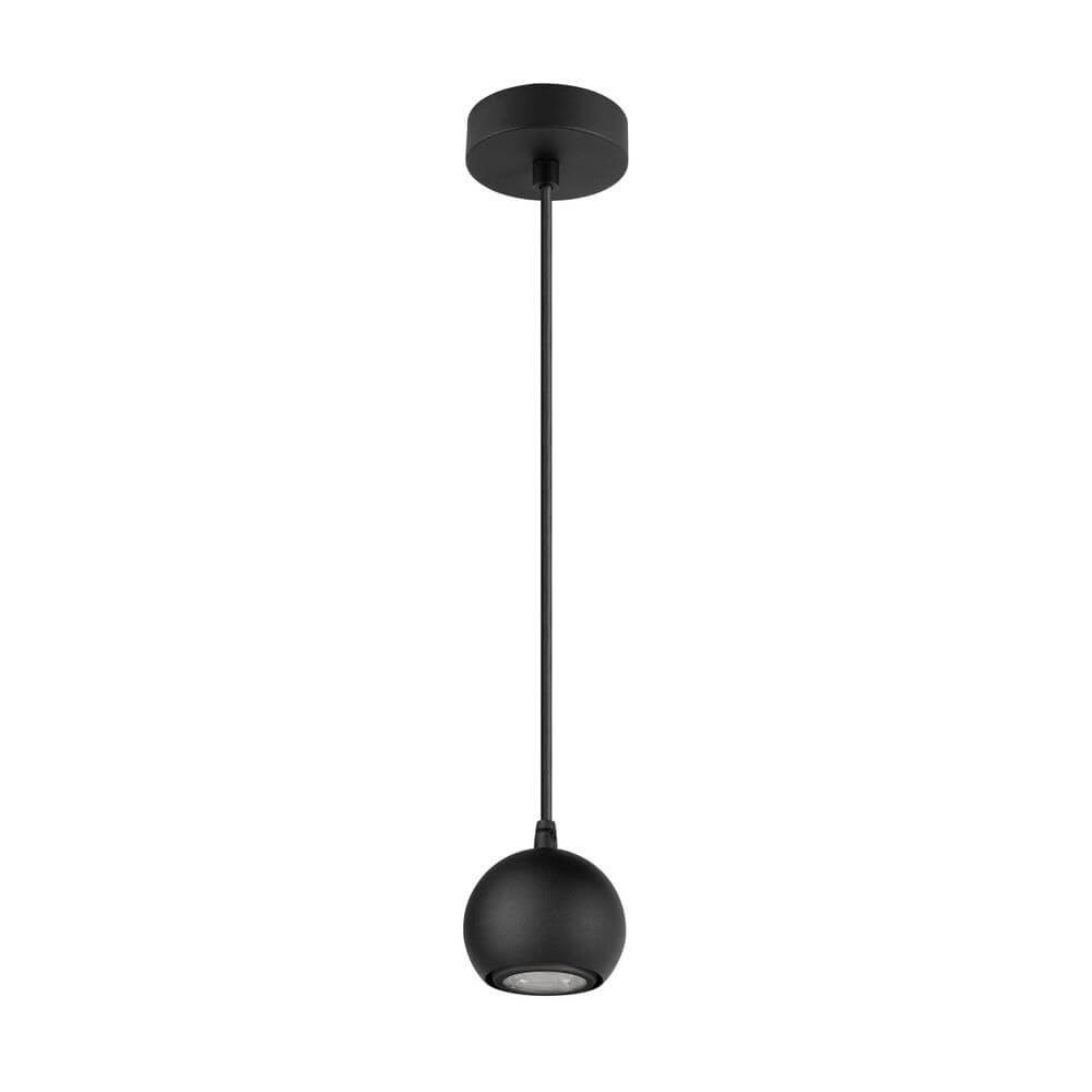 Strakke hanglamp Light Eye 90 zwart Ø 9cm SLV 4024163295543