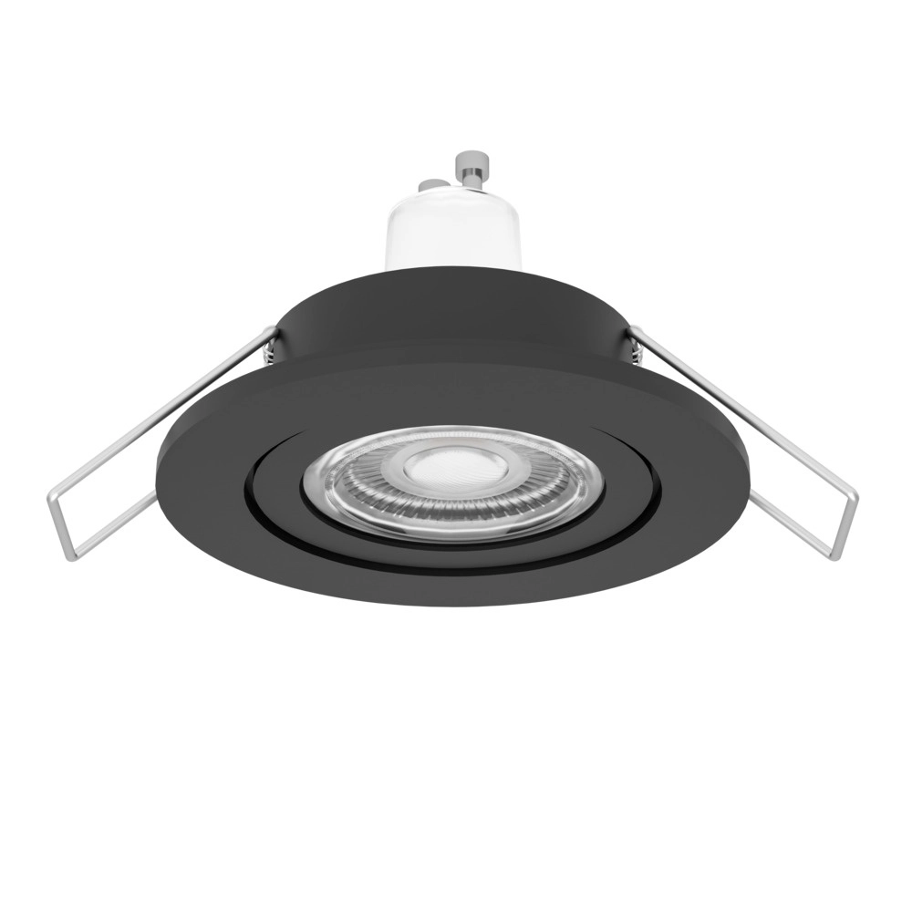 Inbouwspot Barranco zwart Ø 8,4cm IP44 - 3000K