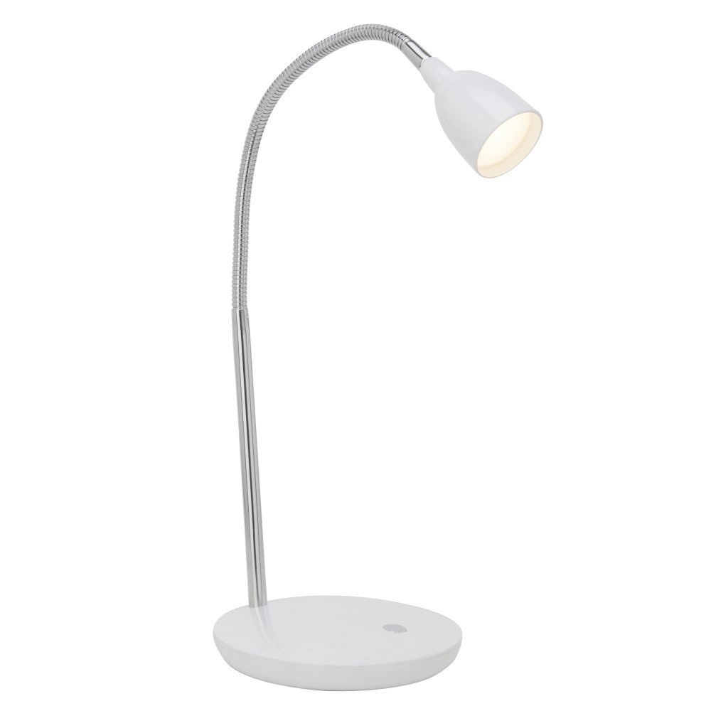 Witte bureaulamp Anthony