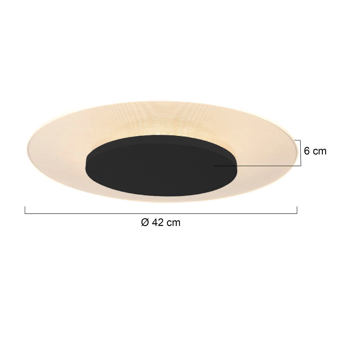 Design plafonnière Lido met led Steinhauer 8712746132298