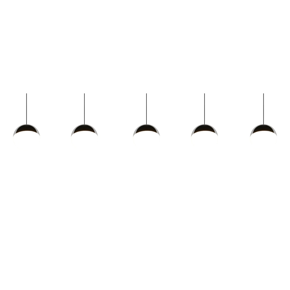 5-lichts hanglamp Senta chroom Trio 4017807685855