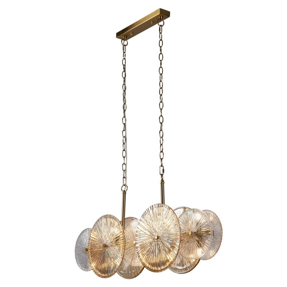 Hanglamp Wagon Wheel goud Searchlight 5053423247625