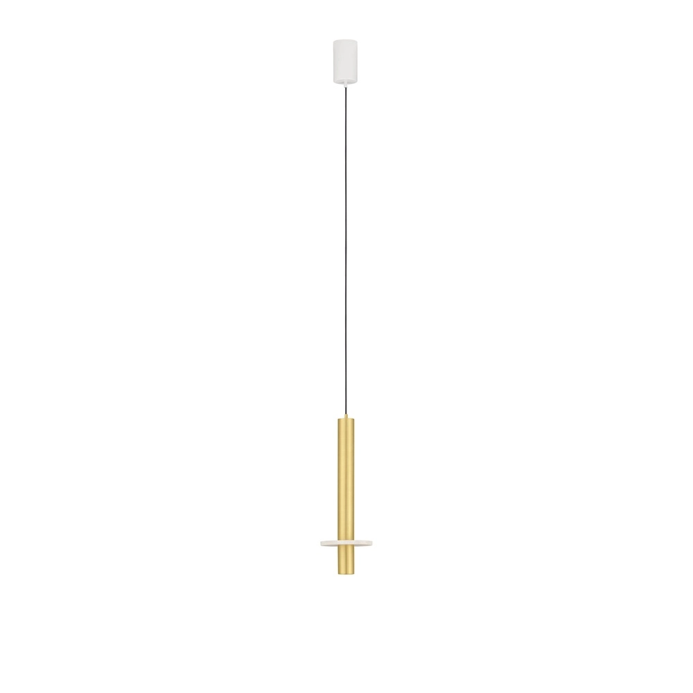 Design hanglamp Noemi goud met wit Ø 11cm Lyora 5212063503304
