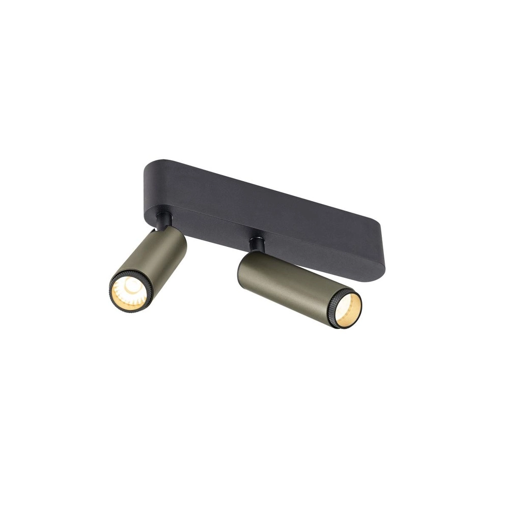 Opbouwspot Grip! S 2-lichts brons 2700K SLV 4024163304887