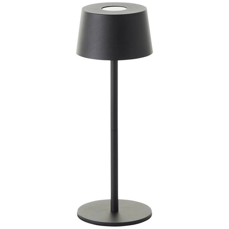 Oplaadbare tafellamp Jona zwart